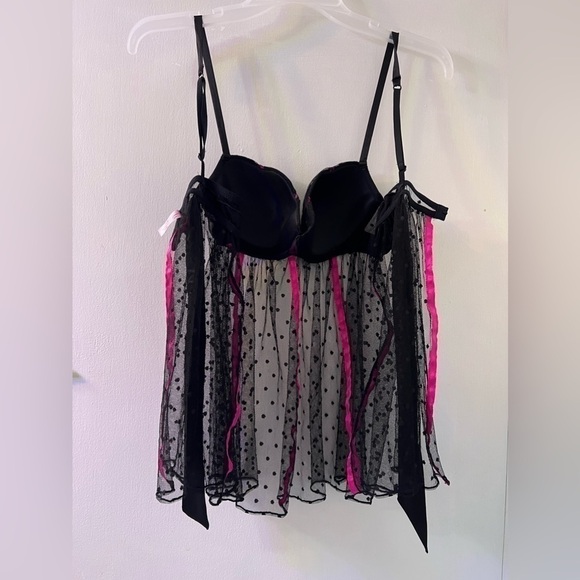 Victoria’s Secret black Lace Lingerie Sexy Little Things Top Size 34C - Picture 6 of 9